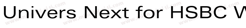 Univers Next for HSBC W02 Md Regula字体转换
